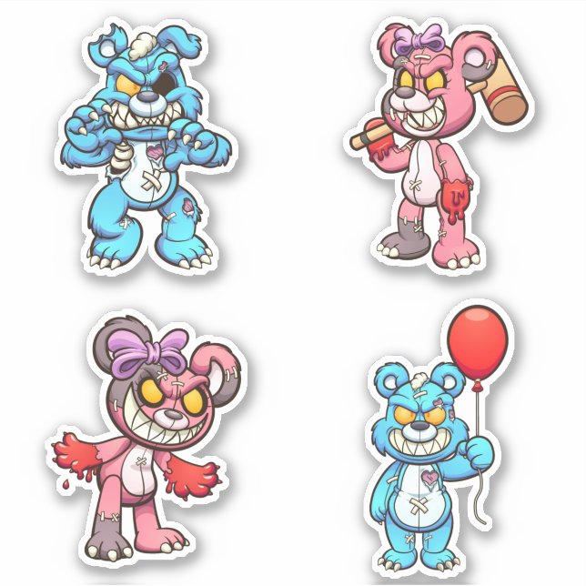 Scare Bear - Zombies Sticker (Front)