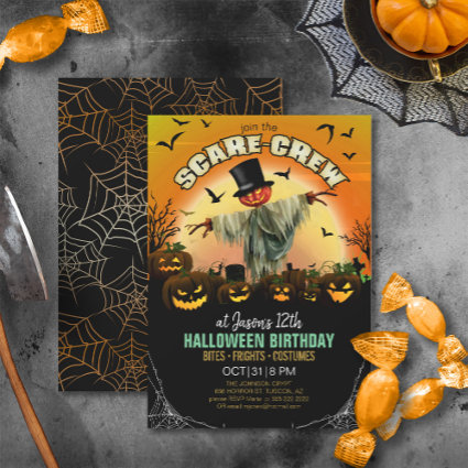 Scare Crew Halloween Birthday or Party ID1001