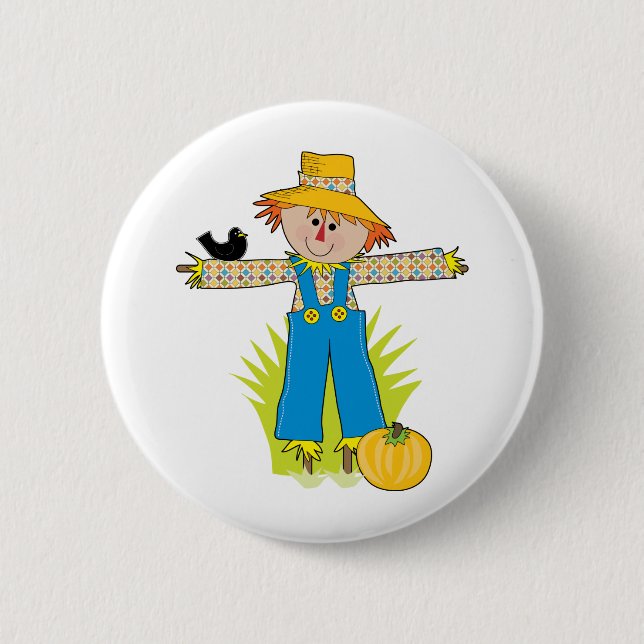 Scare Crow Pinback Button (Front)