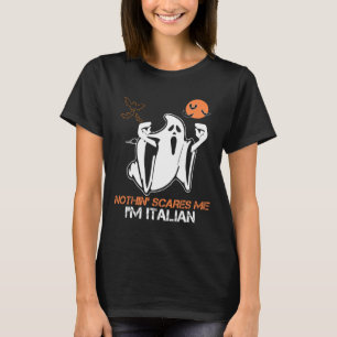 Scare Me I'm Italian Ghost Halloween Costume T-Shirt