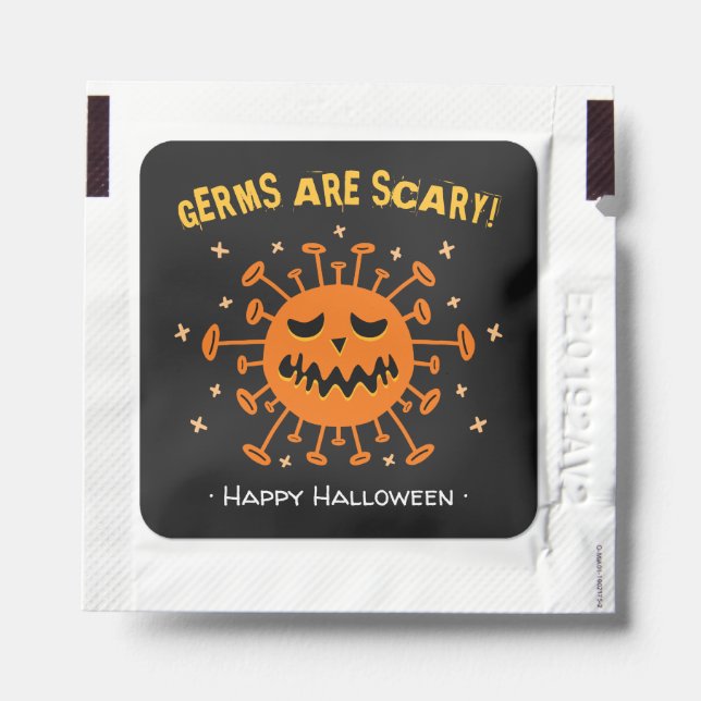 Scare The Germs Away Halloween Jack O' Lantern Hand Sanitizer Packet (Sticker on Packet)