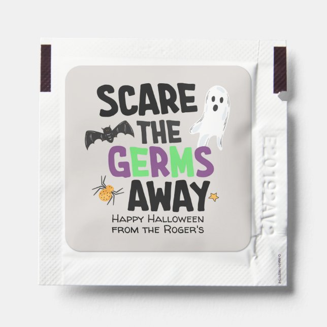 Scare the Germs Away Hand Sanitizer Packet (Sticker on Packet)