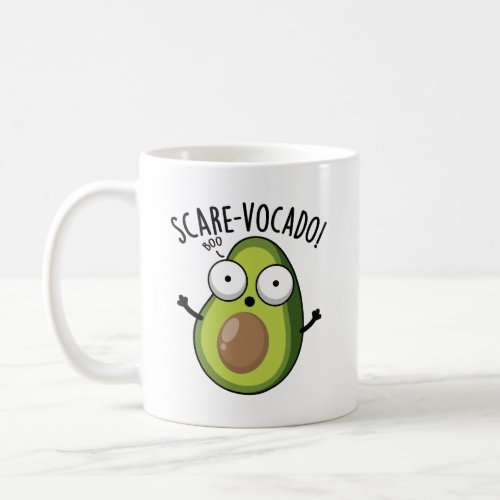 Scare_vocaco Funny Avocado Puns  Coffee Mug