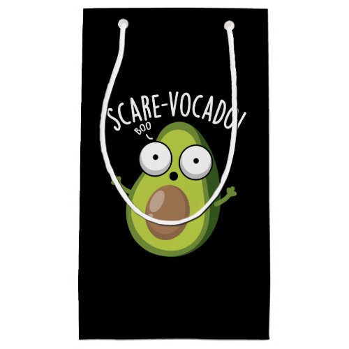 Scare_vocaco Funny Avocado Puns Dark BG Small Gift Bag