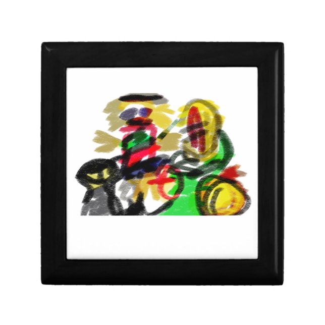 Scarecrow and black cat gift box (Front)