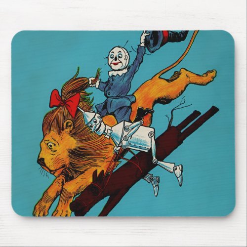 Scarecrow and Cowardly Lion by John R Neill Mouse Pad