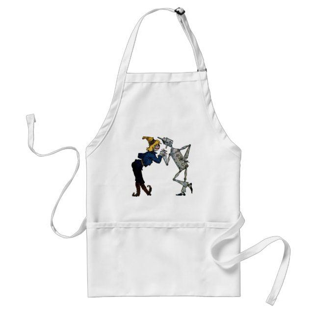 Scarecrow and Tin Man Adult Apron (Front)