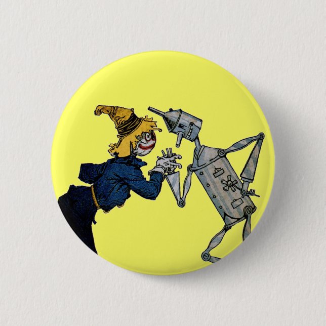 Scarecrow and Tin Man Button (Front)