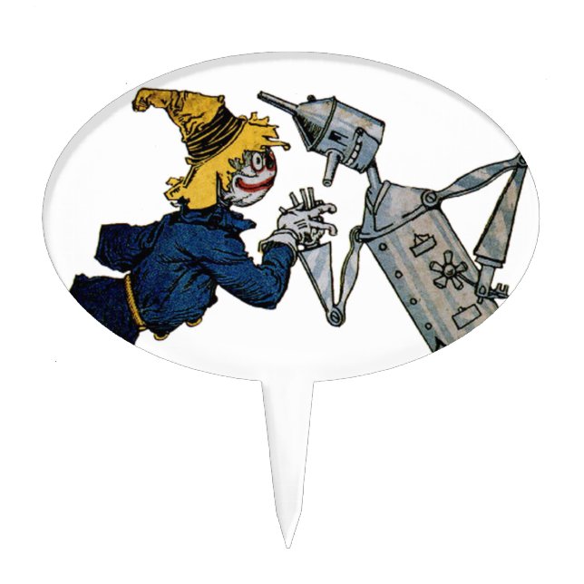 Scarecrow and Tin Man Cake Topper (Front)