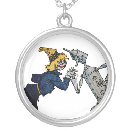 Scarecrow and Tin Man Necklace