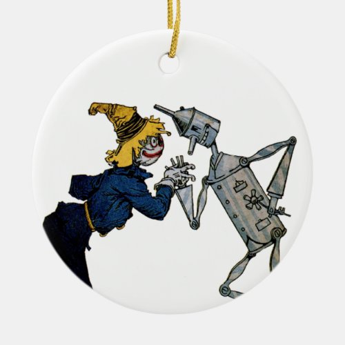 Scarecrow and Tin Man Ornament