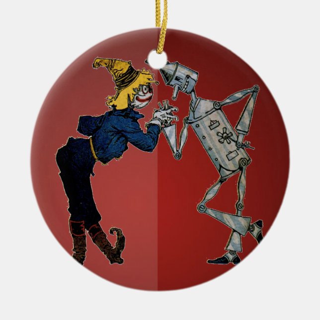 Scarecrow and Tin Man Ornament (Front)