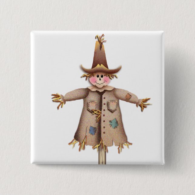 SCARECROW by SHARON SHARPE Pinback Button (Front)