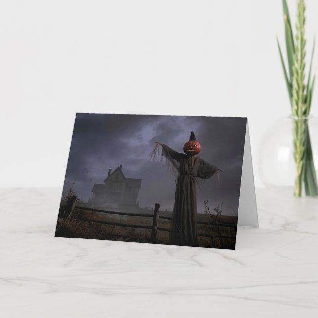Scarecrow by the Fence Card (Front)