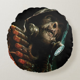 Scarecrow Character Art Round Pillow