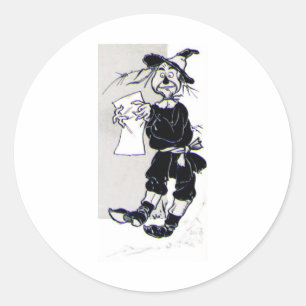 Scarecrow Classic Round Sticker