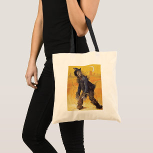 Scarecrow from Wizard of Oz, Vintage Fairy Tales Tote Bag