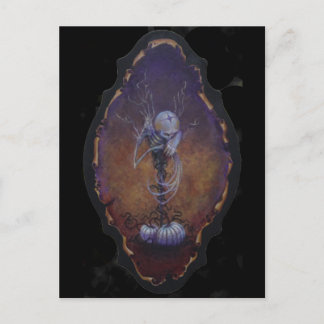 Scarecrow Guardian of the White Pumpkins Postcard