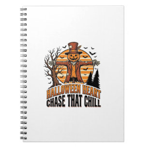 Scarecrow Halloween Shirt Vintage Engraving Harves Notebook