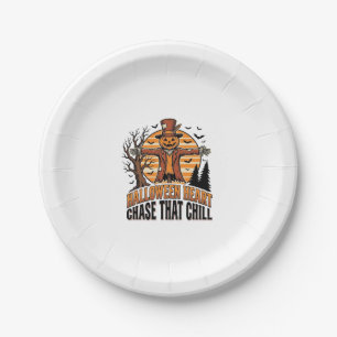 Scarecrow Halloween Shirt Vintage Engraving Harves Paper Plates