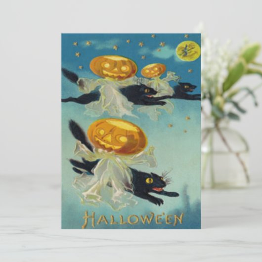 Scarecrow Jack O Lantern Pumpkin Stars Full Moon (Standing Front)