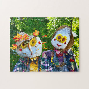 Scarecrow Mahon Bay Festival Nova Scotia. Jigsaw P Puzzle
