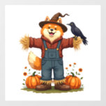 Scarecrow Samoyed Dog Wall Decal