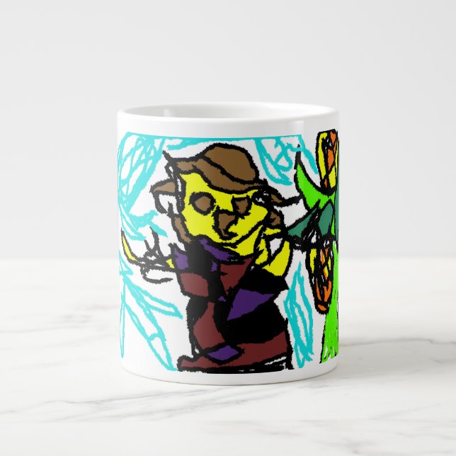 Scarecrow  style giant coffee mug (Front)