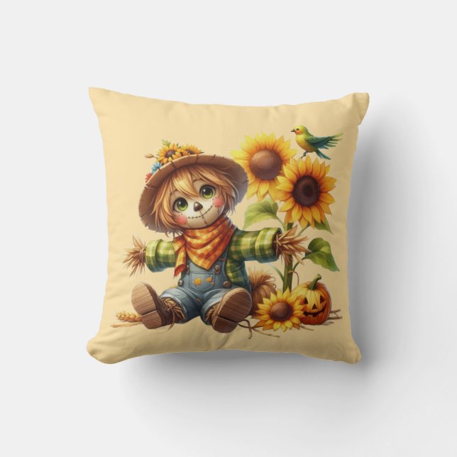 Scarecrow  throw pillow (Front)