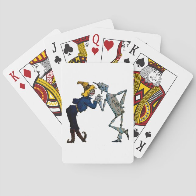 Scarecrow & Tin Man Deck Playing Cards Wizard Oz (Back)