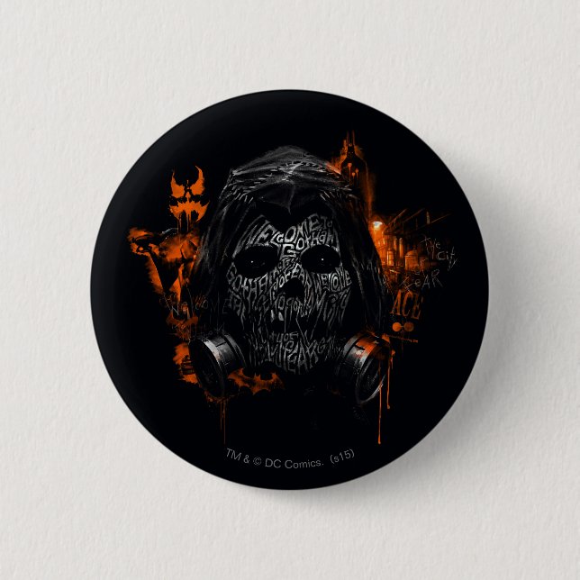 Scarecrow - Welcome To Gotham City Button (Front)