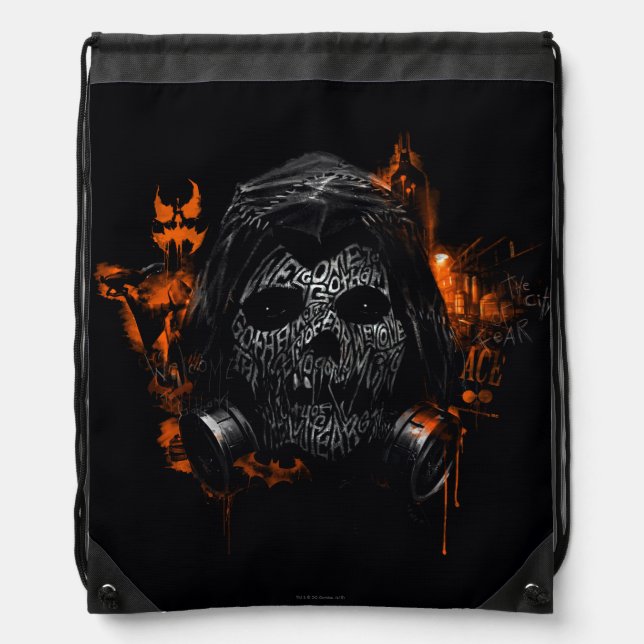 Scarecrow - Welcome To Gotham City Drawstring Bag (Front)