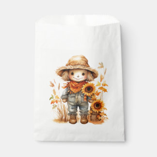 Scarecrow with Sunflower Favor Bag