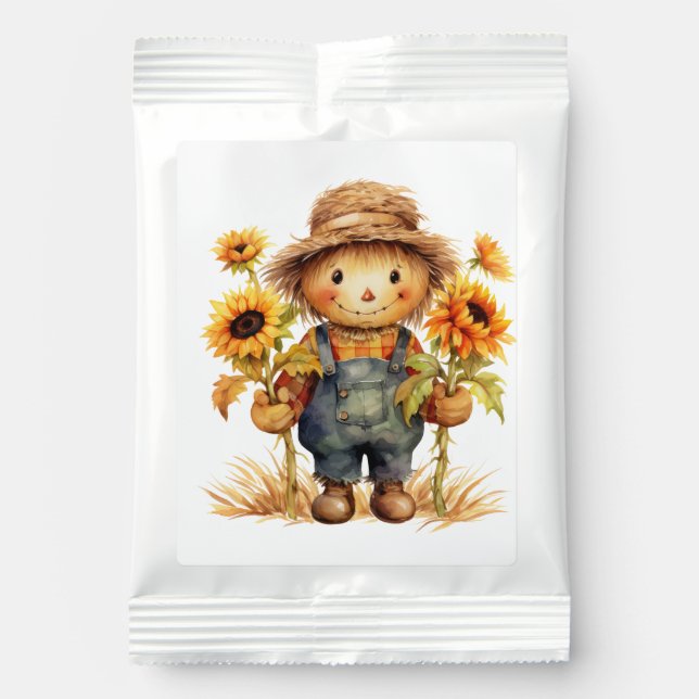 Scarecrow with Sunflower  Margarita Drink Mix (Front)