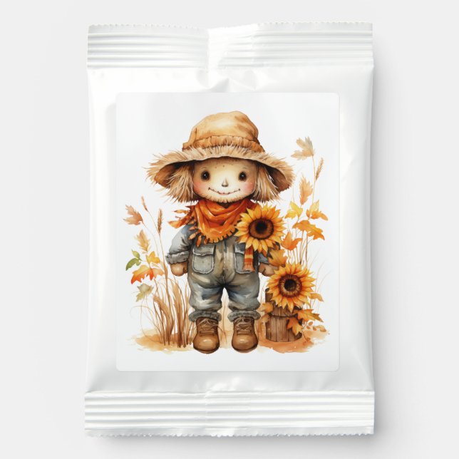 Scarecrow with Sunflower  Margarita Drink Mix (Front)