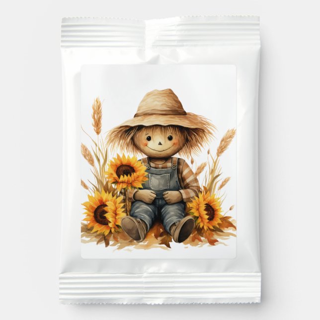 Scarecrow with Sunflower  Margarita Drink Mix (Front)