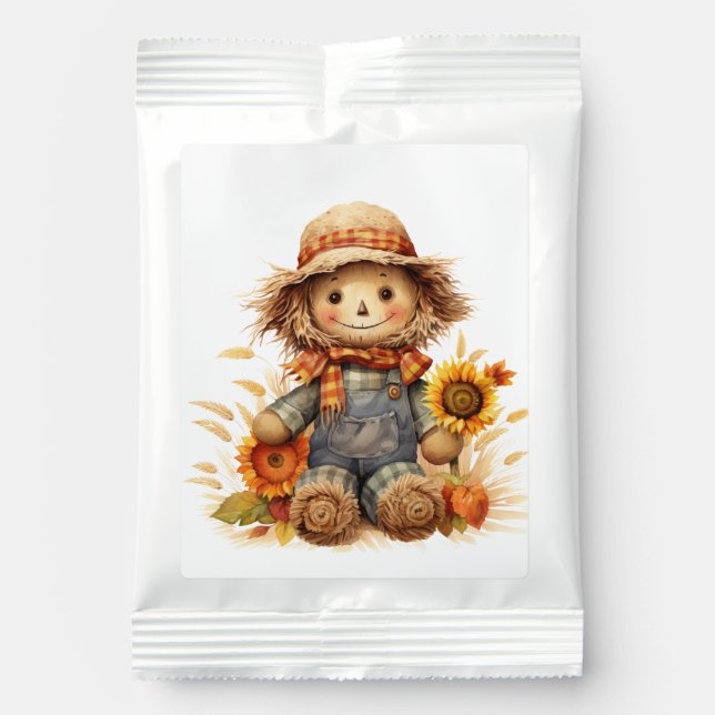 Scarecrow with Sunflower  Margarita Drink Mix (Front)