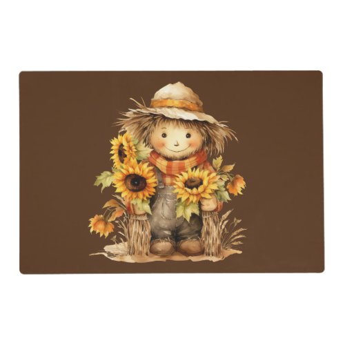 Scarecrow with Sunflower  Placemat