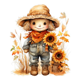 Scarecrow with Sunflower T-Shirt