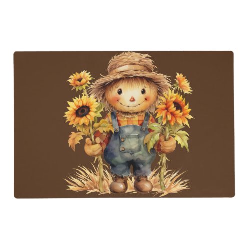 Scarecrow with Sunflowers  Placemat