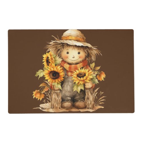 Scarecrow with Sunflowers  Placemat