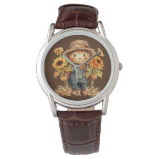 Scarecrow with Sunflowers Watch