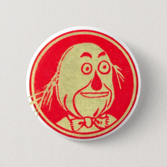 Scarecrow, Wizard of Oz Button (Front)