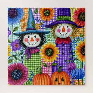 Scarecrows and Pumpkins, Halloween, Jigsaw Puzzle