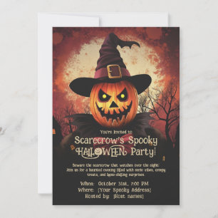 Scarecrow's Spooky HALLOWEEN Party! Invitation