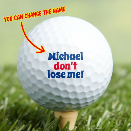 Scared Ball Funny Custom Personalized Golf Balls