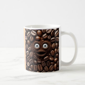 "Scared Bean" Coffee Mug – For Coffee Lovers with