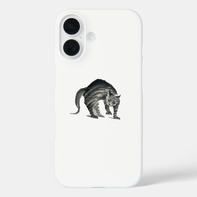 scared cat abstract Case-Mate iPhone case (Back)
