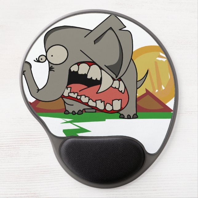 Scared Elephant Mousepad (Front)