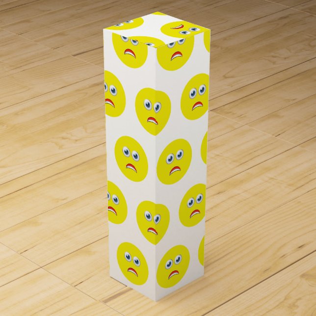 Scared Emoji Wine Box (Front)